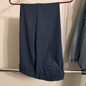 Haggar Blue Cool Right Performance Flex Slim Fit Pants